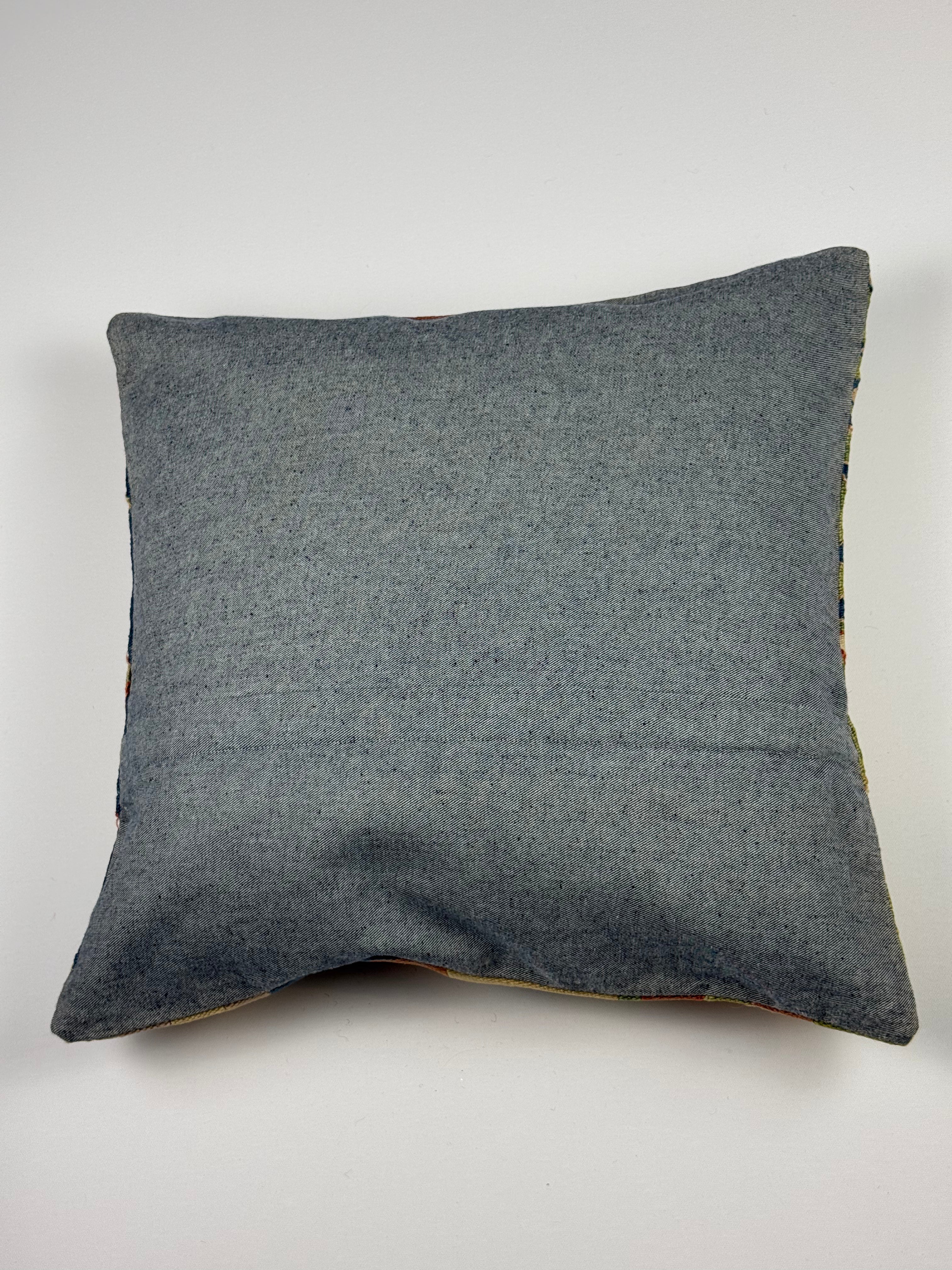 Unikt håndlavet kelim pudebetræk - 50x50 cm