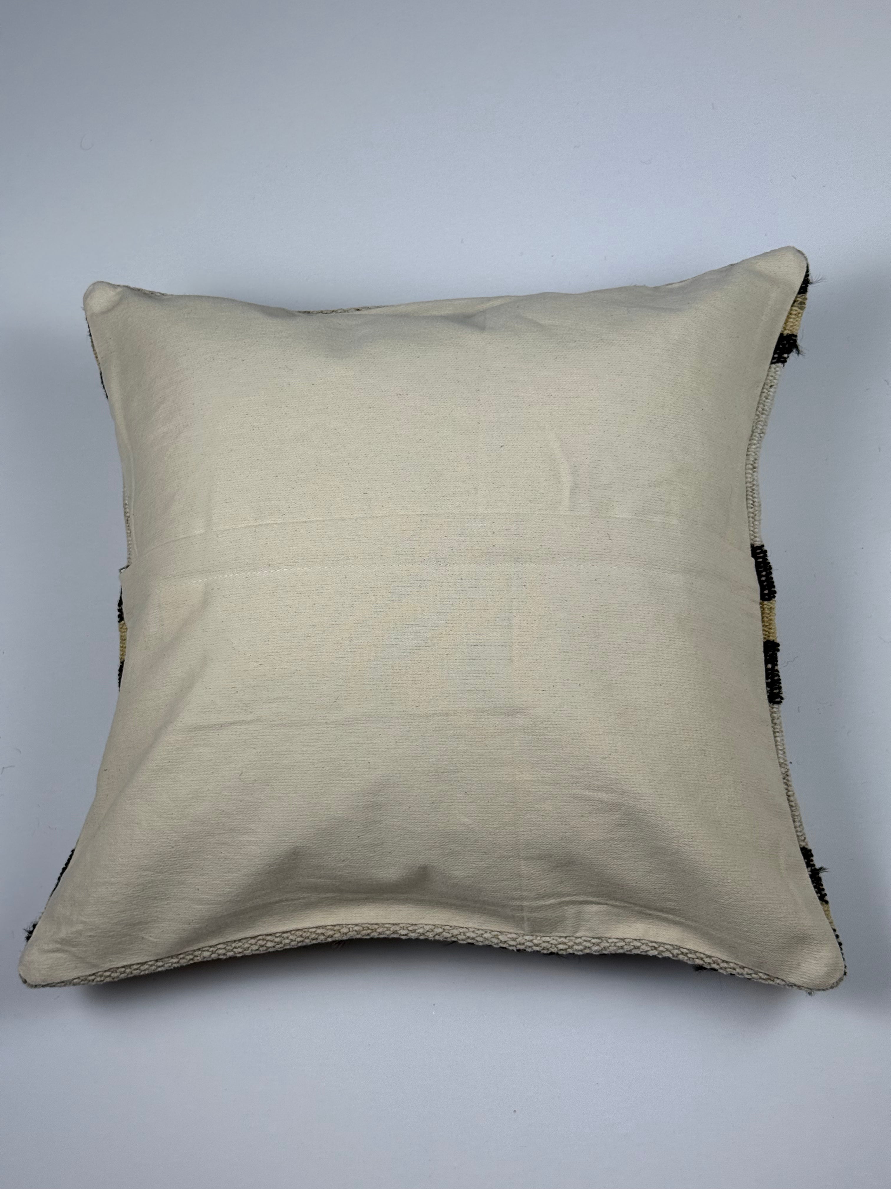 Unikt håndlavet kelim pudebetræk - 50x50 cm