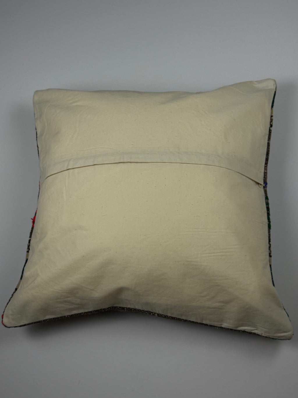 Unikt håndlavet kelim pudebetræk - 60x60 cm