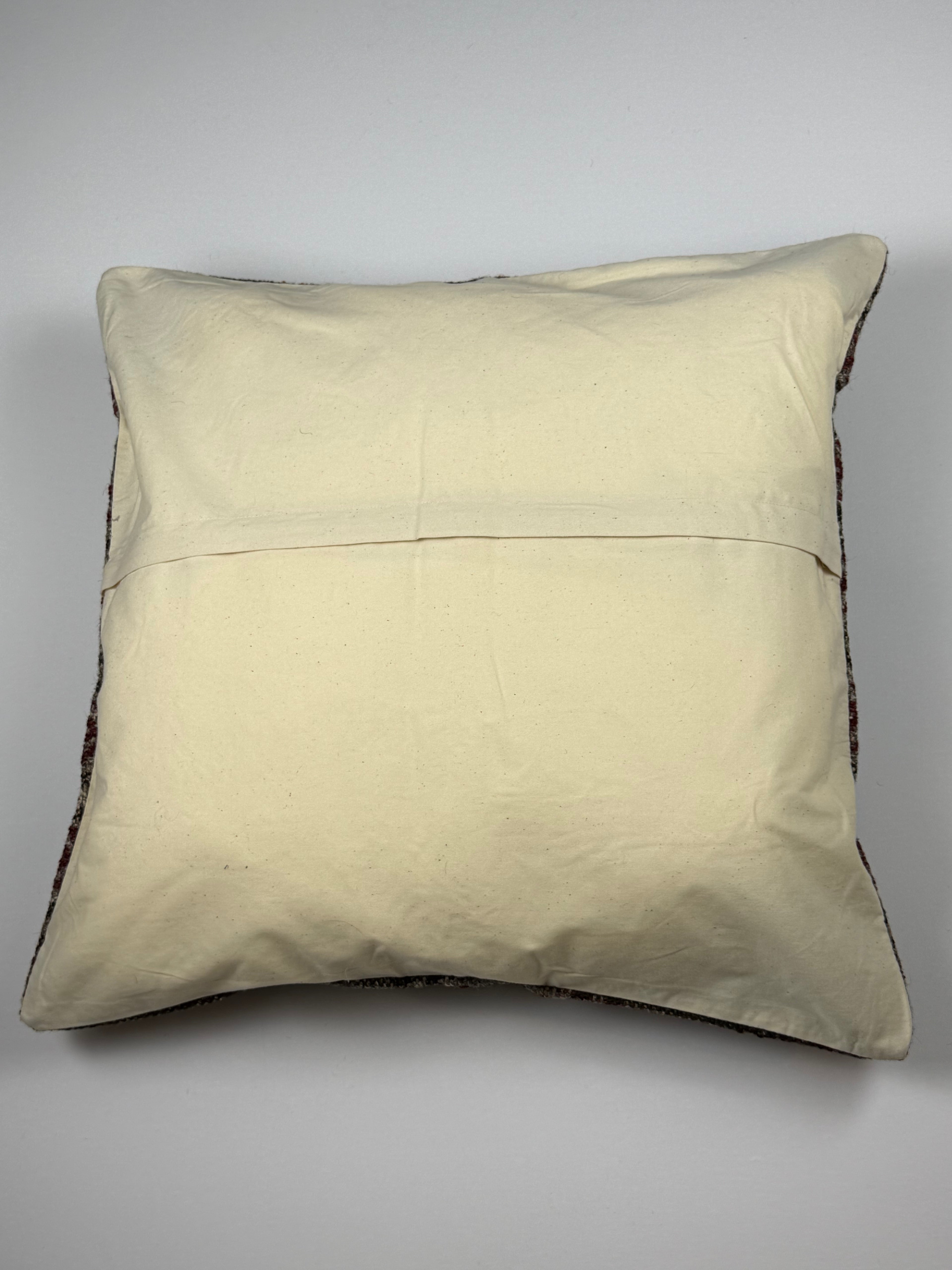 Unikt håndlavet kelim pudebetræk - 60x60 cm