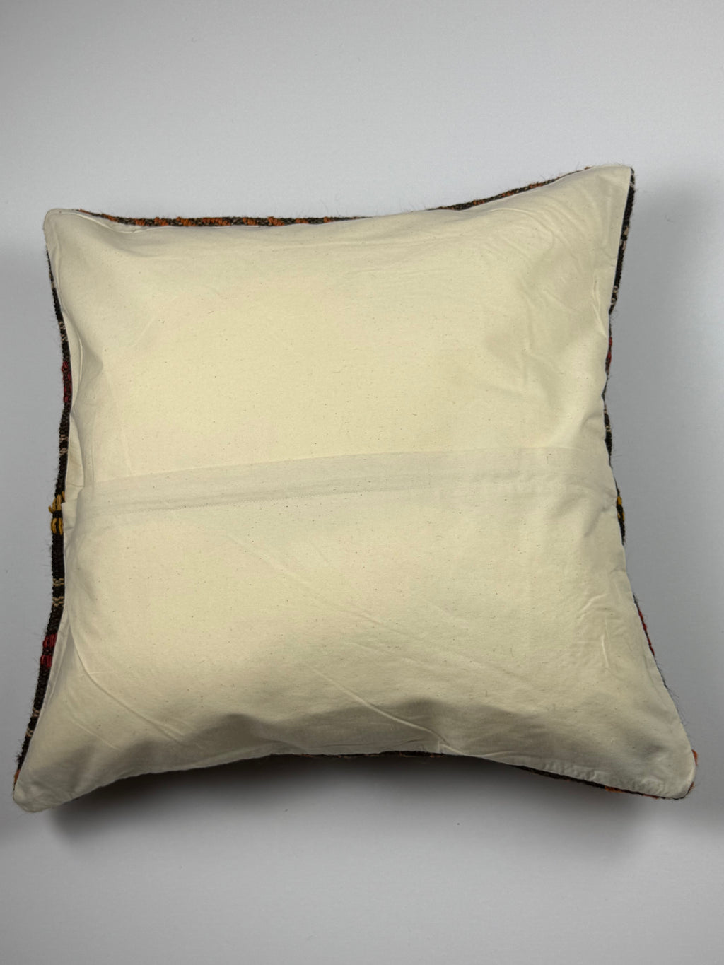 Unikt håndlavet kelim pudebetræk - 60x60 cm