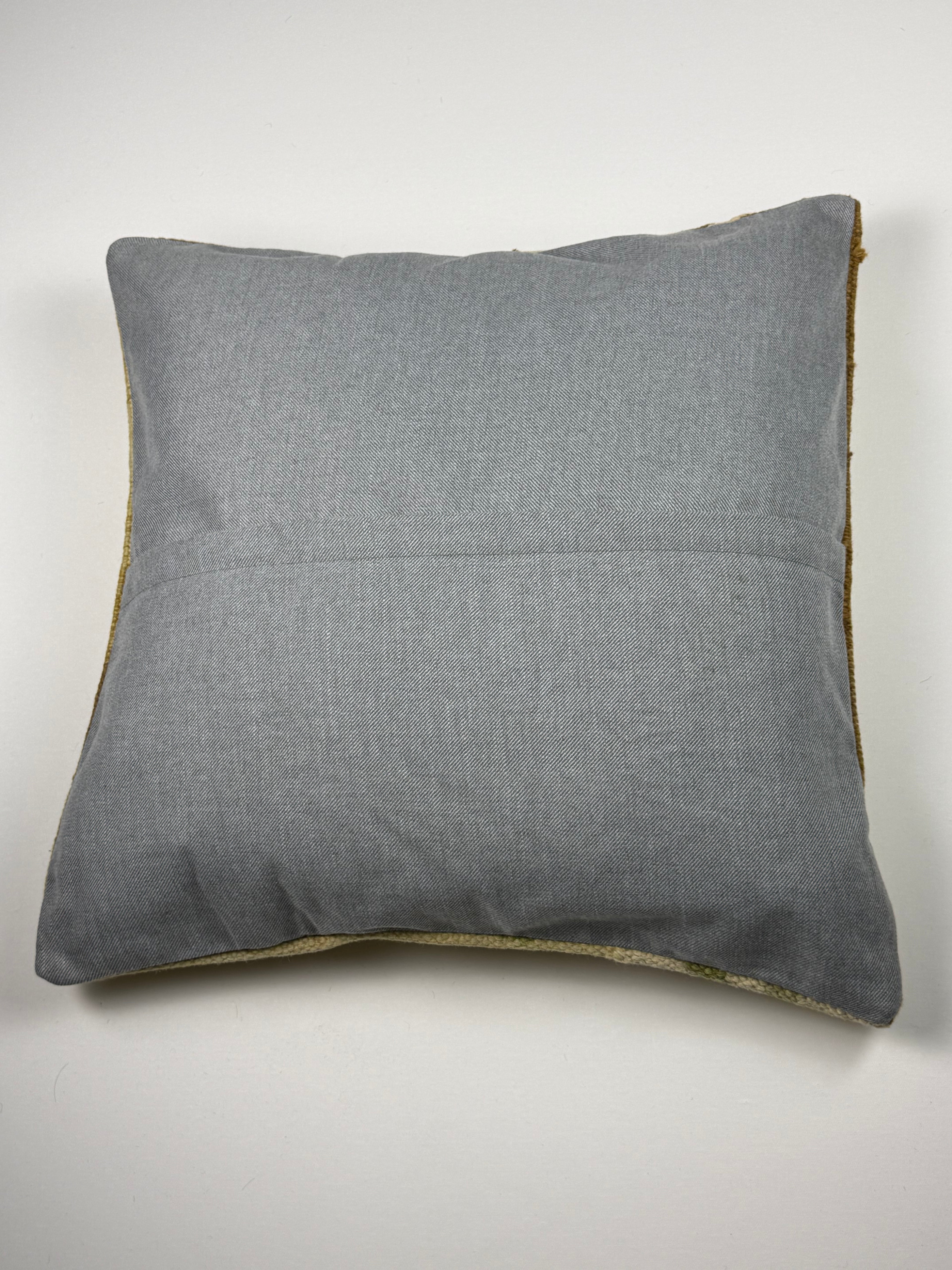 Unikt håndlavet kelim pudebetræk - 60x60 cm