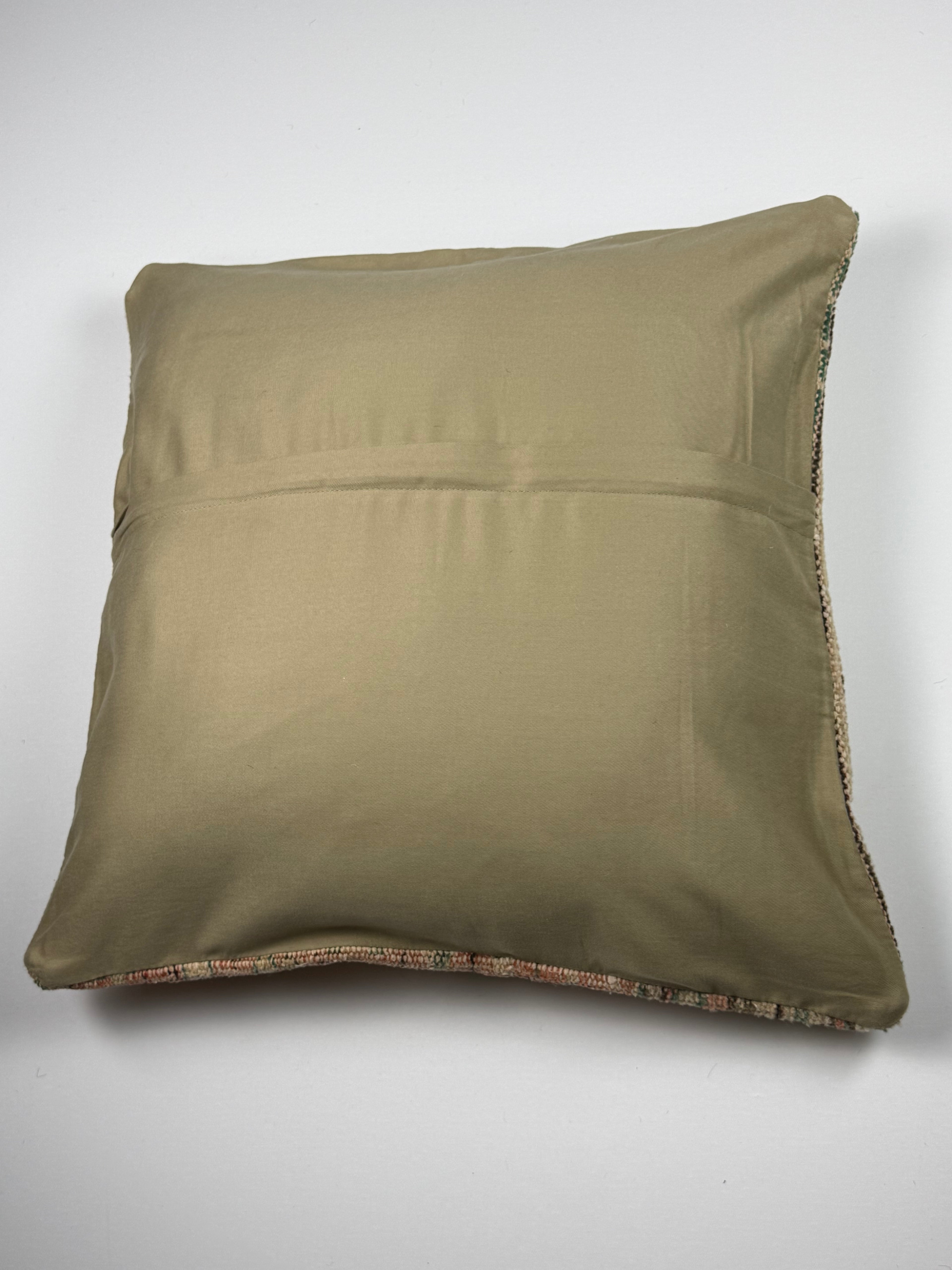 Unikt håndlavet kelim pudebetræk - 60x60 cm