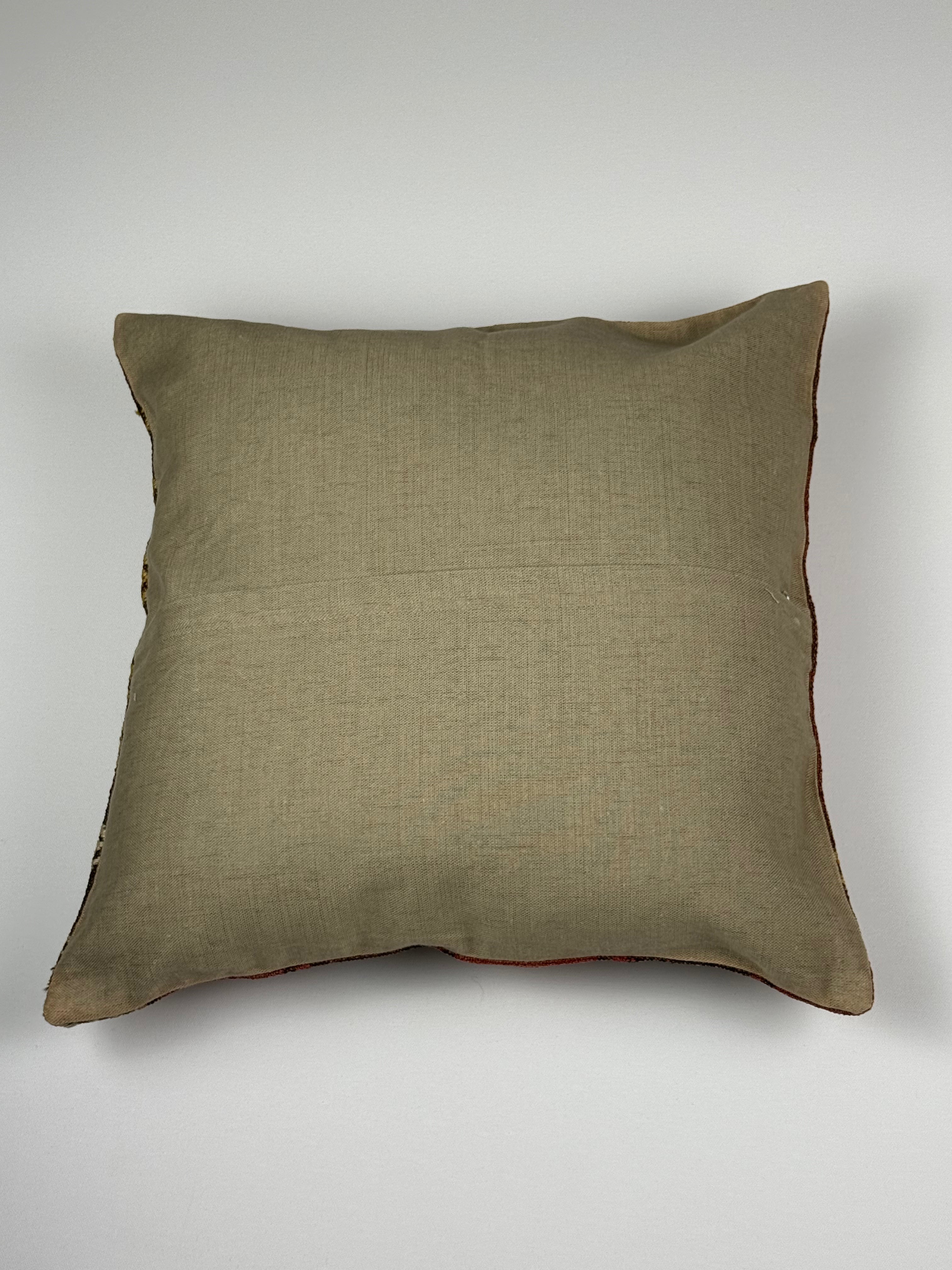 Unikt håndlavet kelim pudebetræk - 45x45 cm