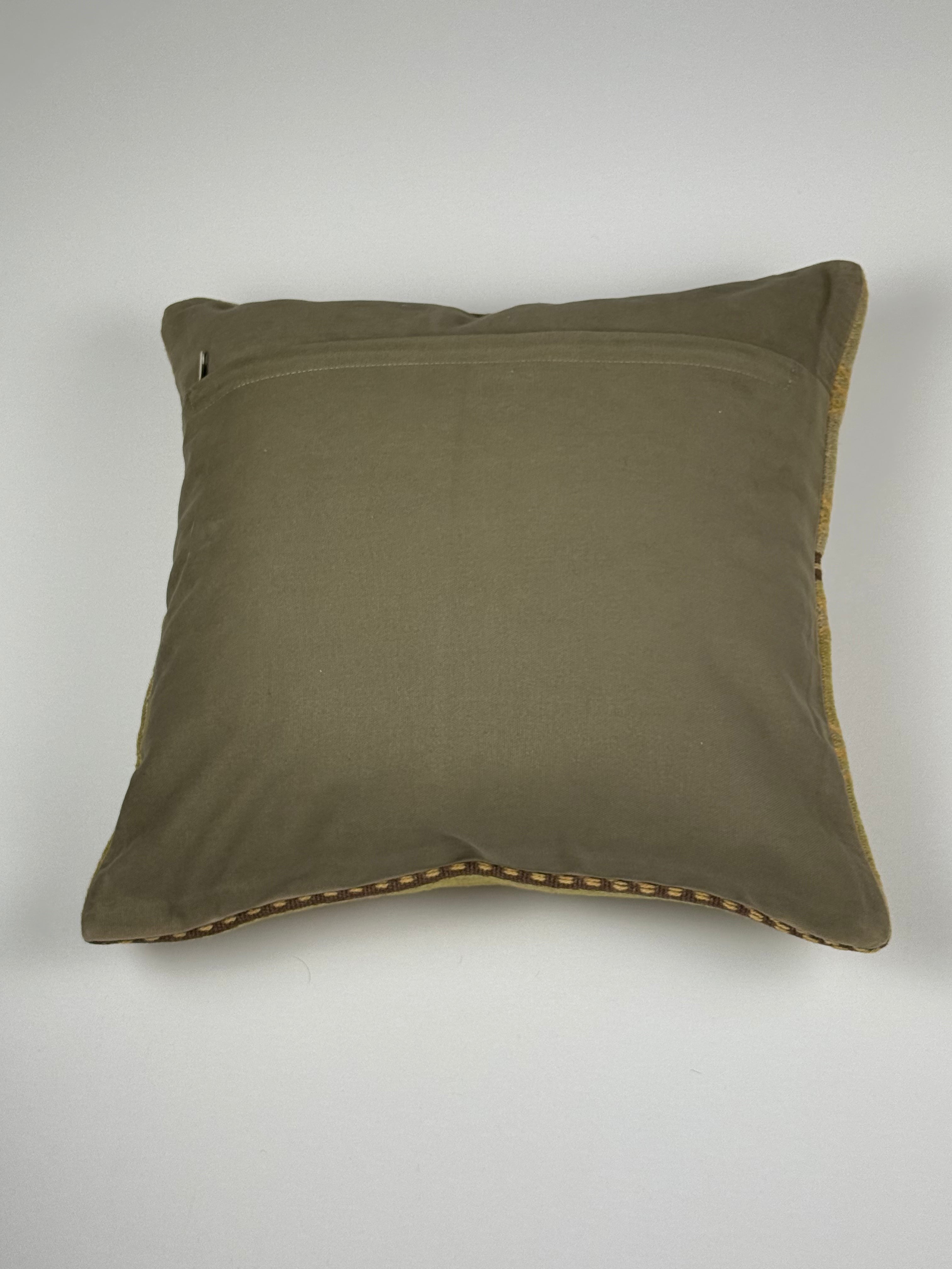 Unikt håndlavet kelim pudebetræk - 45x45 cm