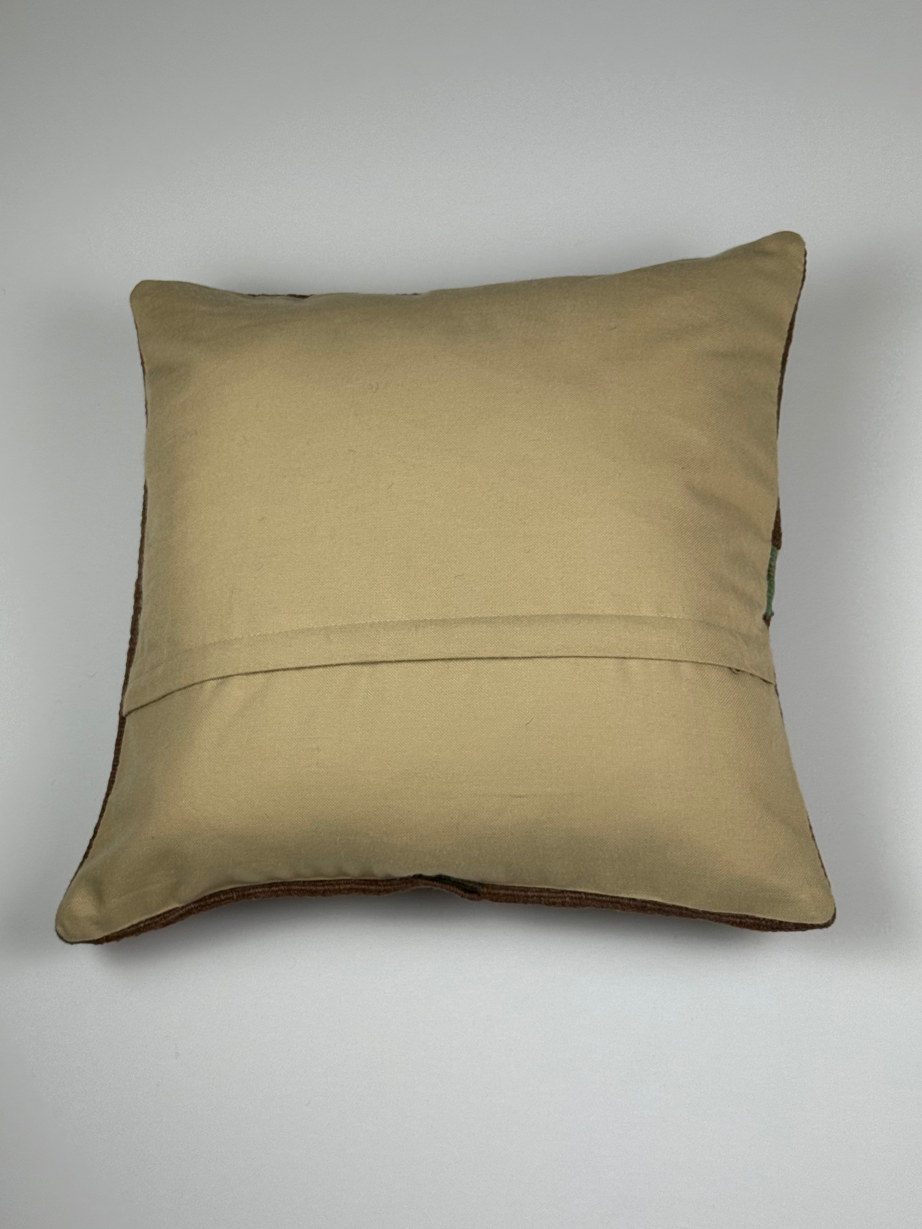 Unikt håndlavet kelim pudebetræk - 45x45 cm