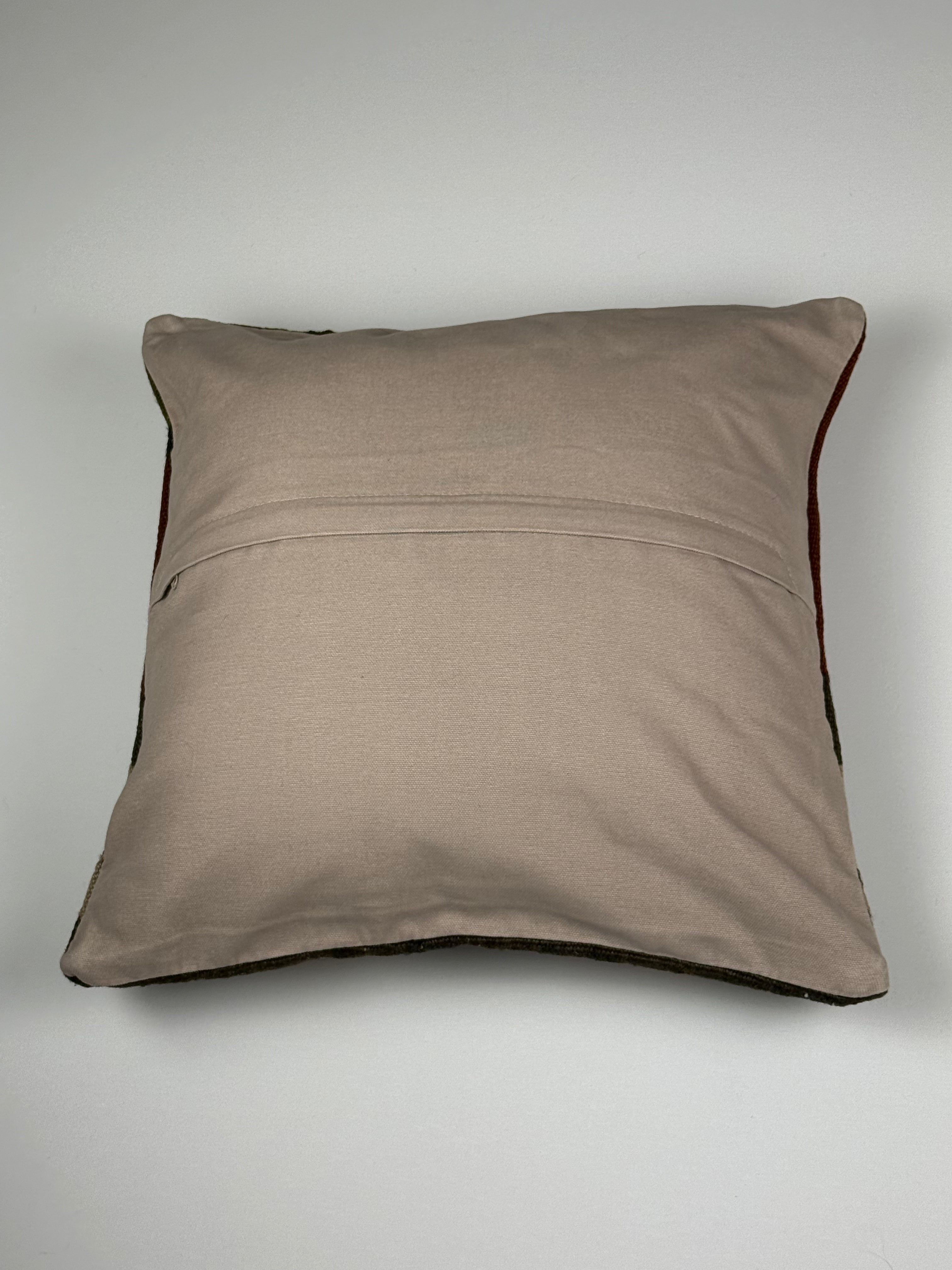 Unikt håndlavet kelim pudebetræk - 45x45 cm