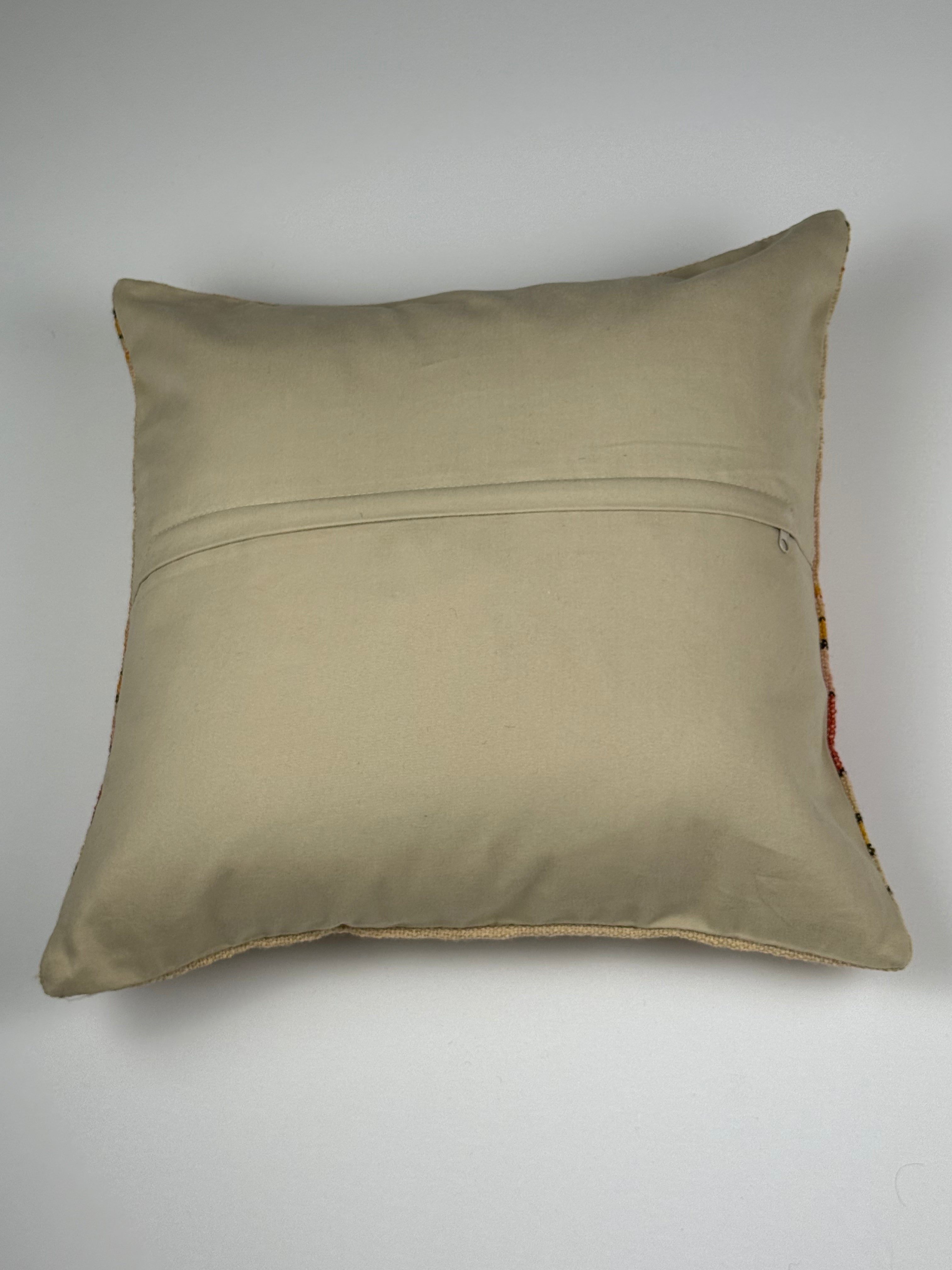 Unikt håndlavet kelim pudebetræk - 45x45 cm