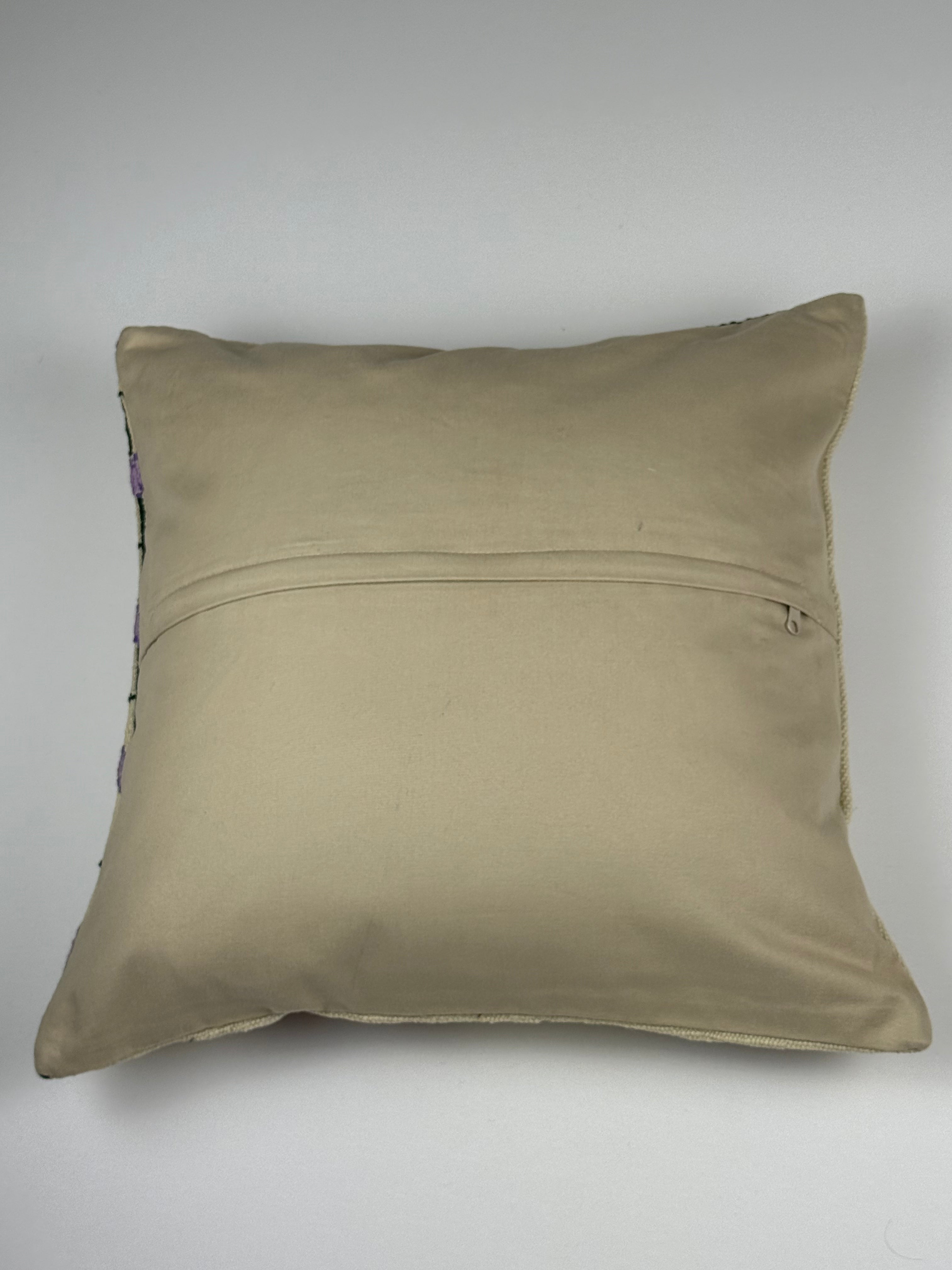 Unikt håndlavet kelim pudebetræk - 45x45 cm