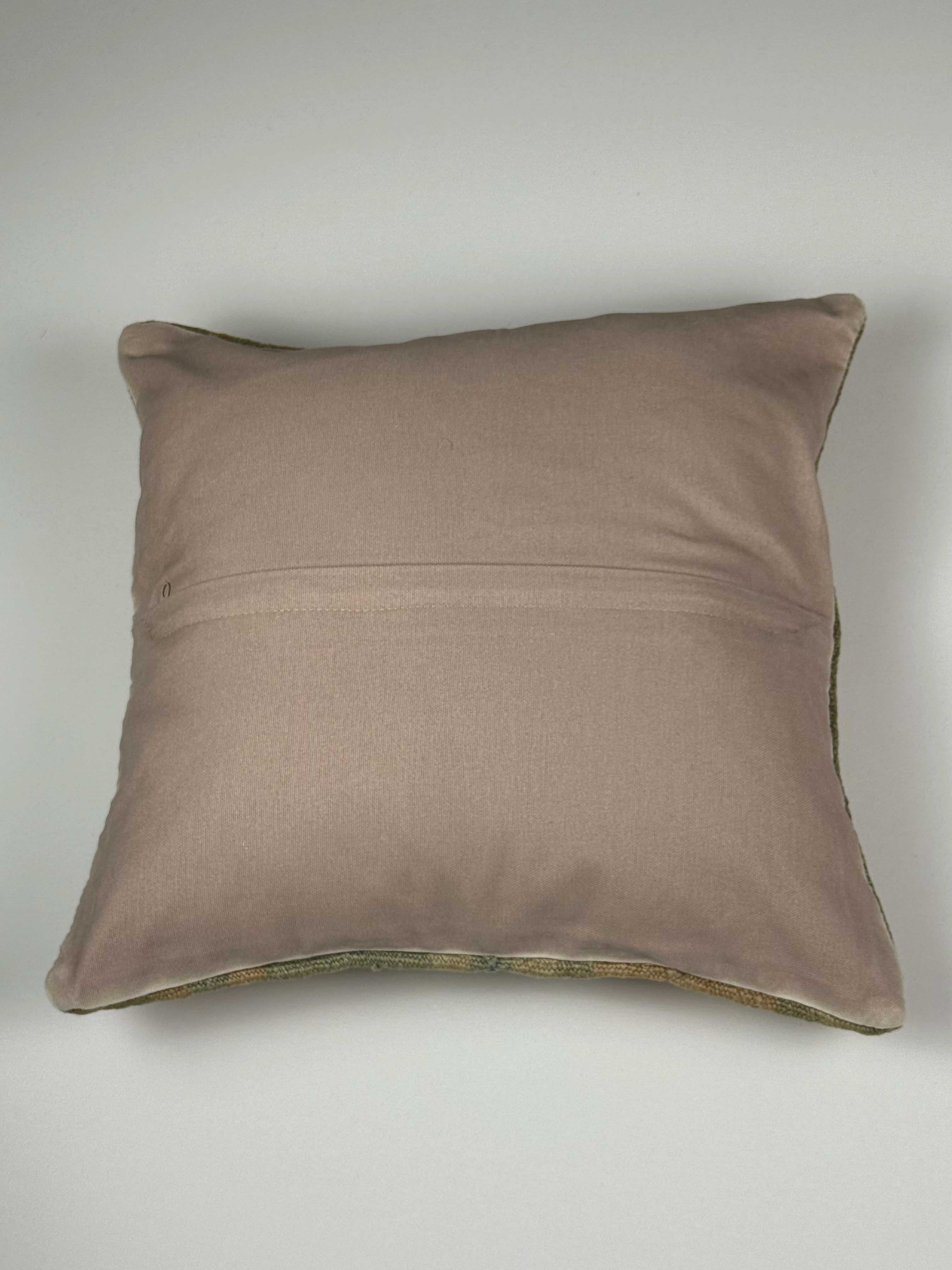 Unikt håndlavet kelim pudebetræk - 45x45 cm