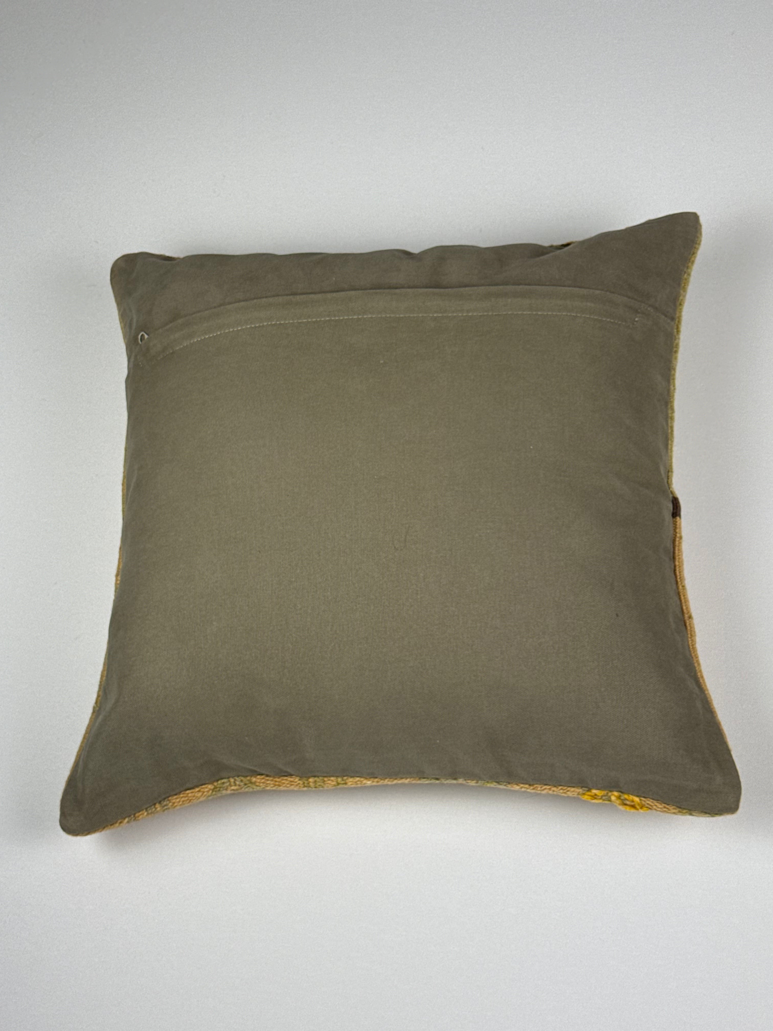 Unikt håndlavet kelim pudebetræk - 45x45 cm