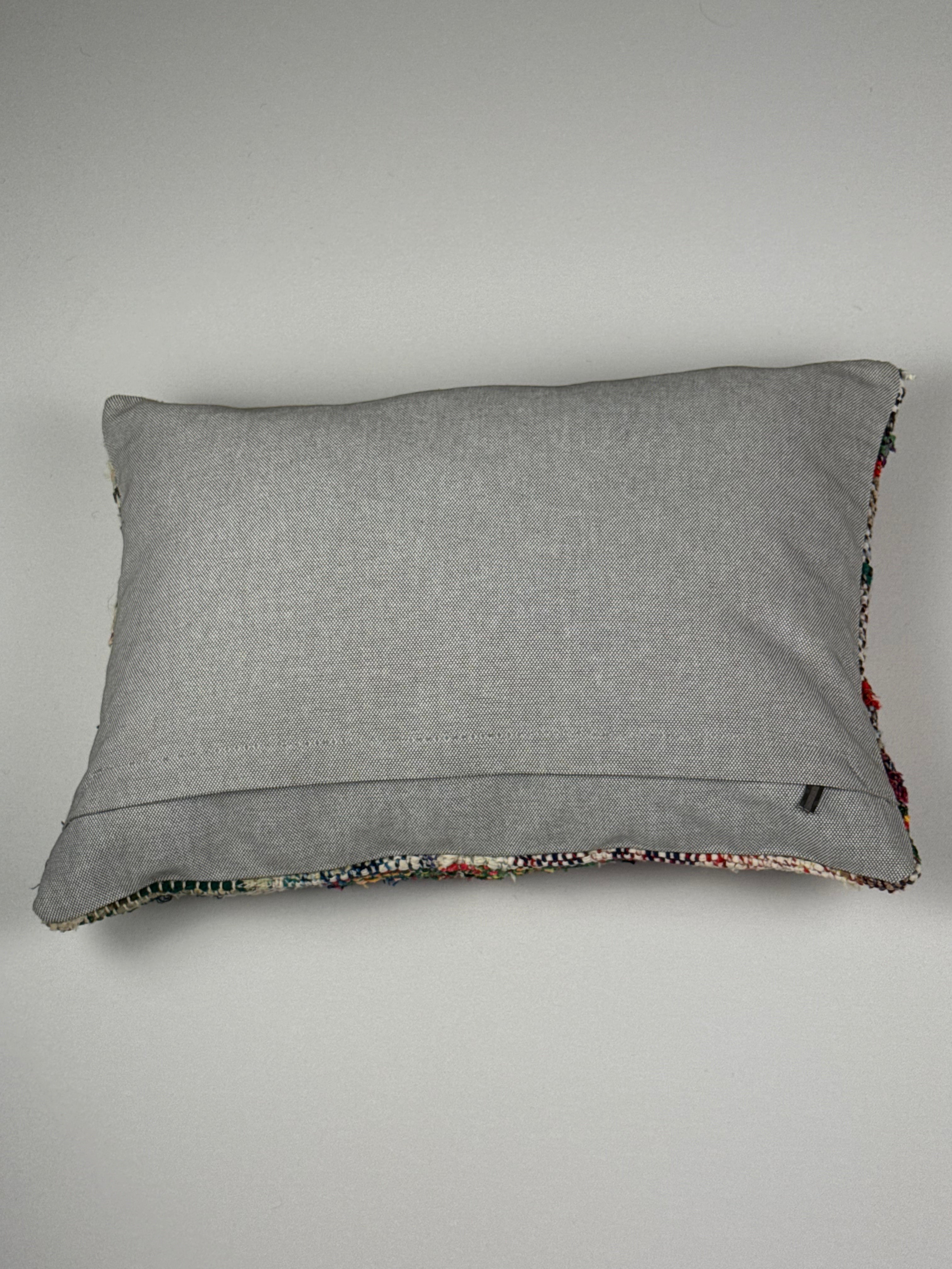 Unikt håndlavet kelim pudebetræk - 35x50 cm