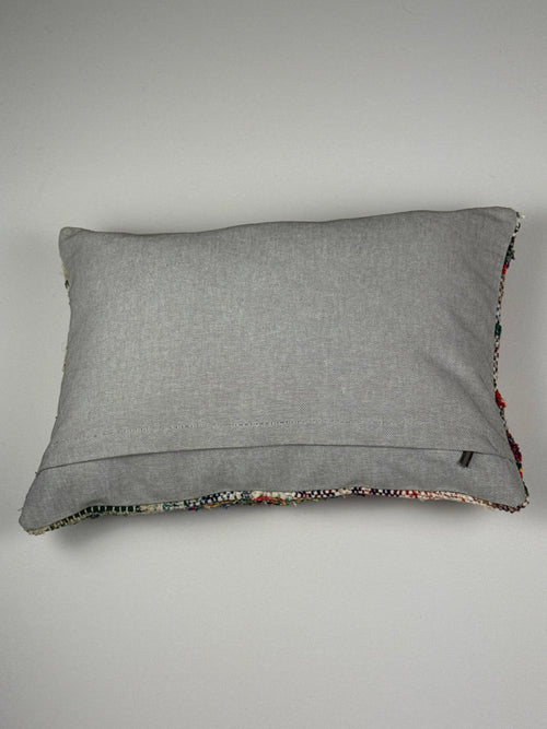 Unikt håndlavet kelim pudebetræk - 35x50 cm