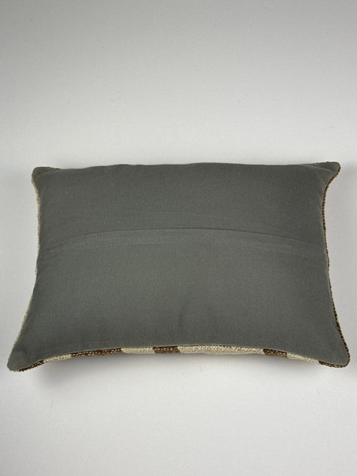 Unikt håndlavet kelim pudebetræk - 35x50 cm