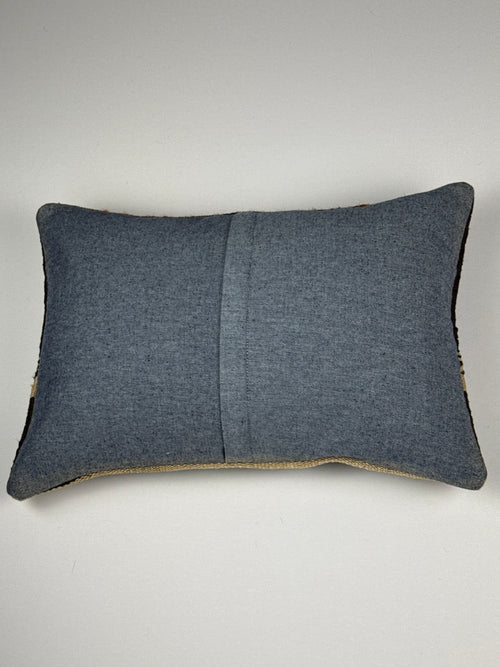 Unikt håndlavet kelim pudebetræk - 35x50 cm