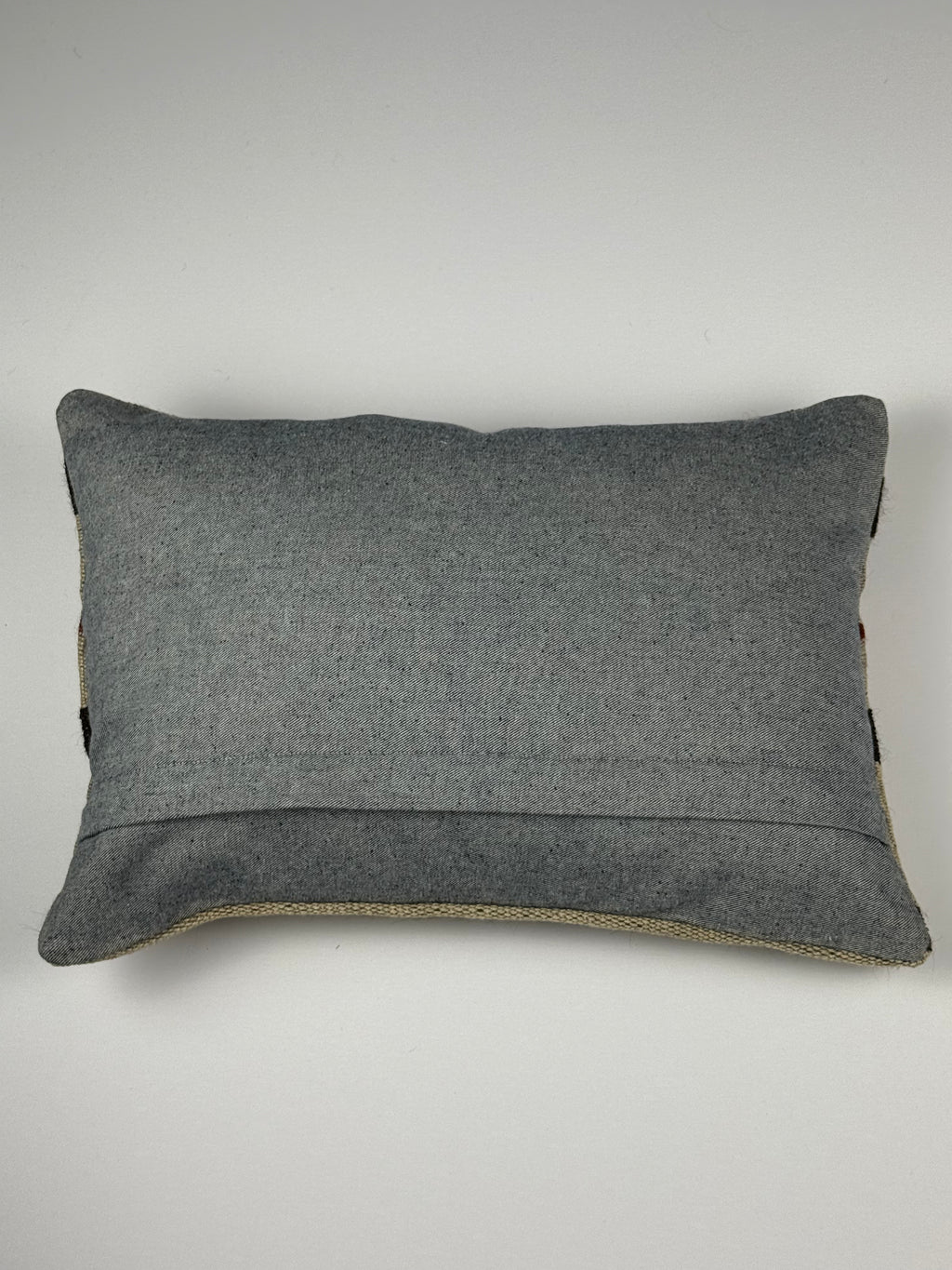 Unikt håndlavet kelim pudebetræk - 35x50 cm