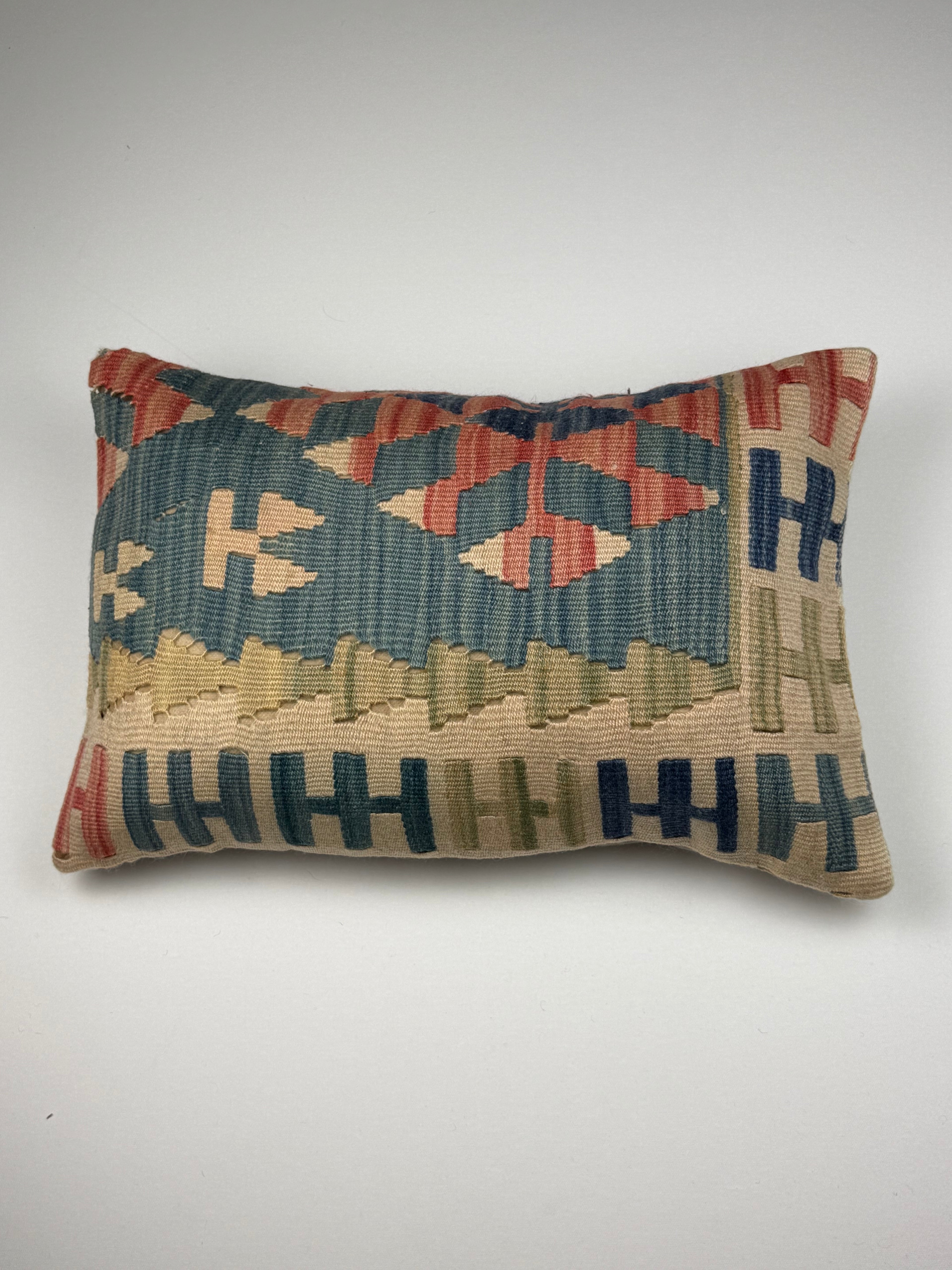 Unikt håndlavet kelim pudebetræk - 40x60 cm