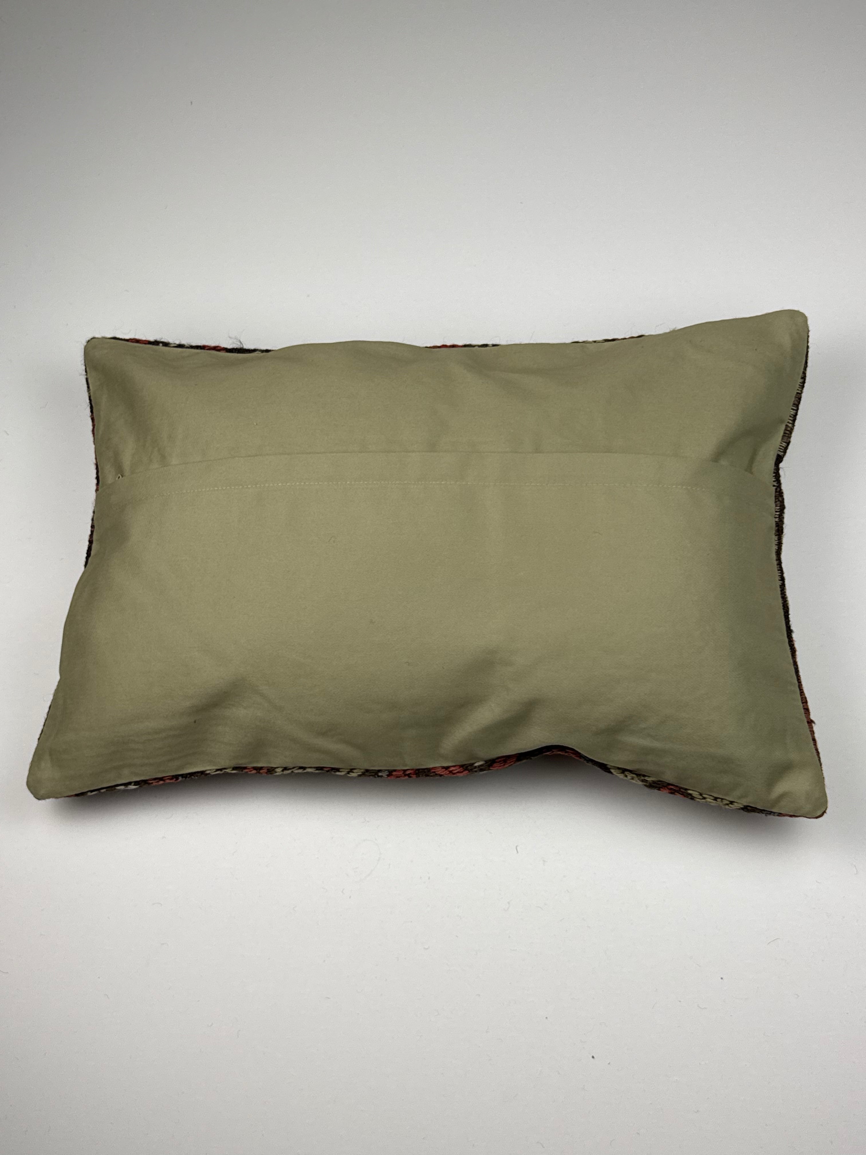 Unikt håndlavet kelim pudebetræk - 40x60 cm