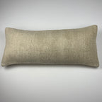 Kelim pudebetræk 30x70 i beige, håndsyet af vintage kelimtæppe
