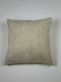 Kelim pudebetræk 40x40 i beige, håndsyet af vintage kelimtæppe