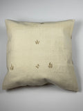 Kelim pudebetræk 60x60 i beige, håndsyet af vintage kelimtæppe
